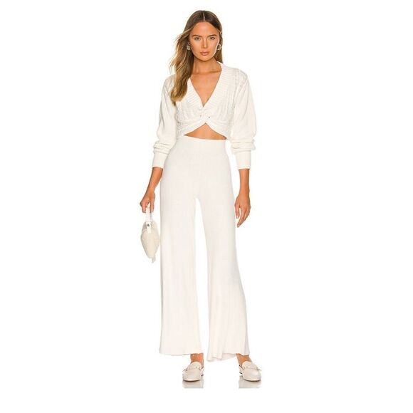 NWT Free People Size M - Emilie Sweater Set  in White Whisper - Picture 1 of 5